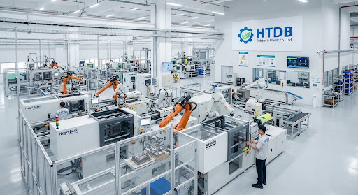 Modern automated rubber component production facility