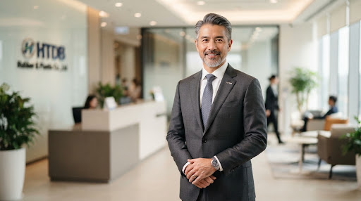 Manufacturing executive in a modern office