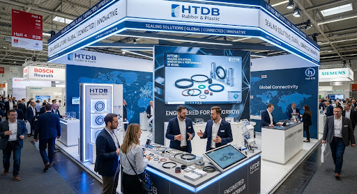 Rubber and plastic sealing solutions exhibition booth